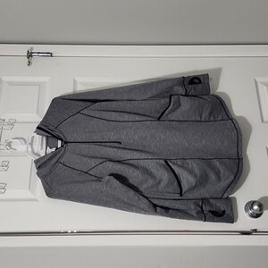 Thyme Maternity pullover hoodie with 3/4 length zipper